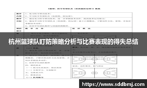 杭州篮球队盯防策略分析与比赛表现的得失总结